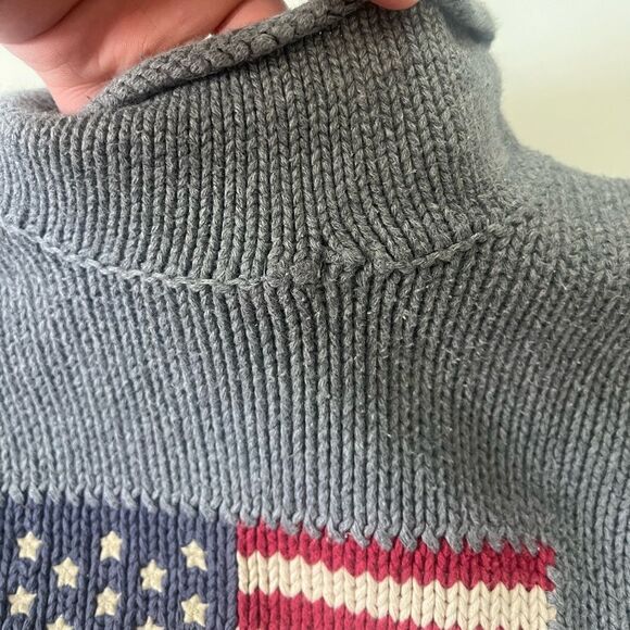 Ralph Lauren Vintage American Flag Knit Sweater - Picture 10 of 11